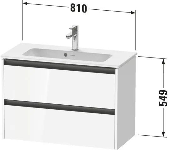 Duravit Waschtischunterschrank wandhängend „Ketho.2“ 81 × 54,9 × 39 cm in Eiche Natur Duravit Waschtischunterschrank wandhängend „Ketho.2“ 81 × 54,9 × 39 cm in Eiche Natur