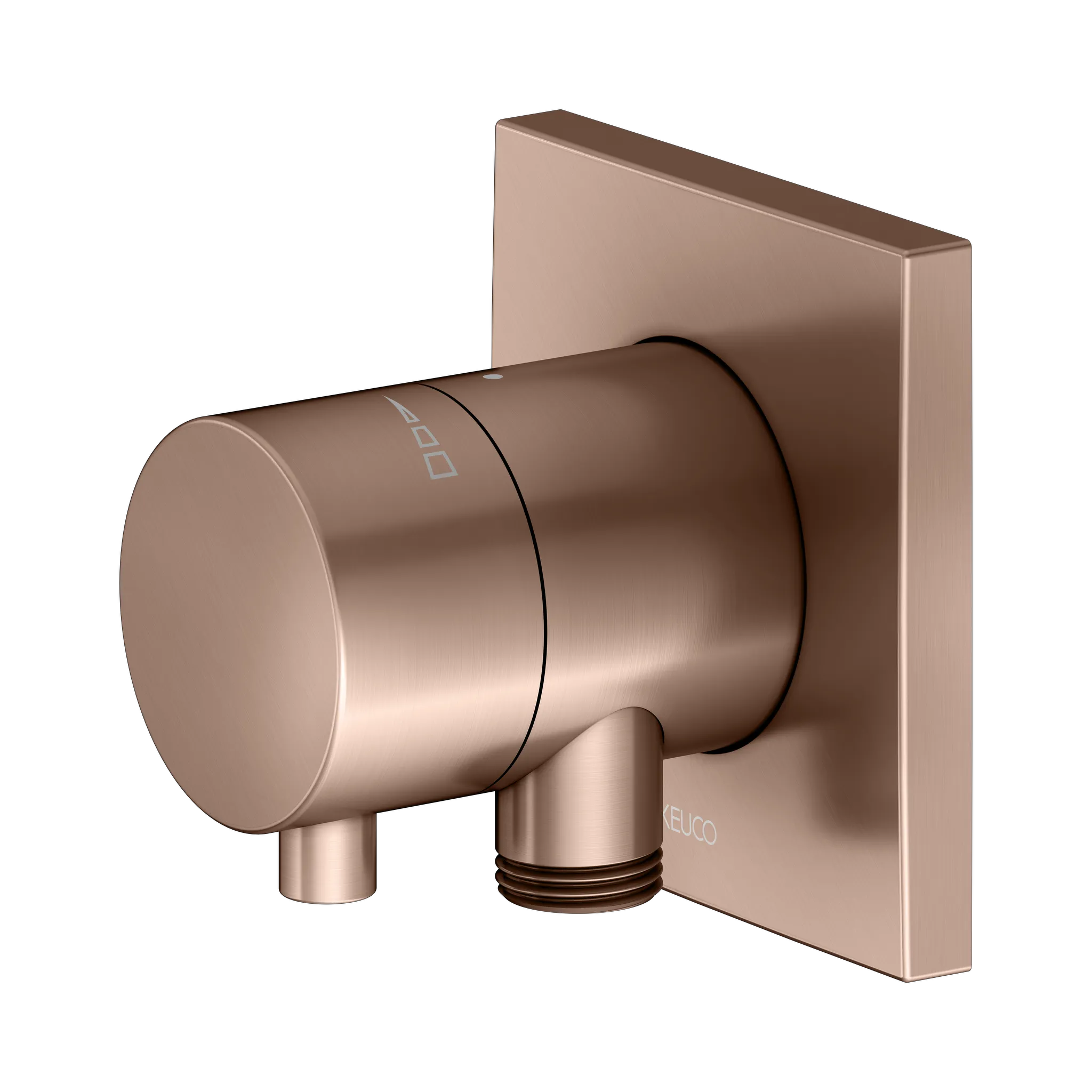 IXMO Absperrventil UP DN15 IXMO Comfort, eckig Rotgold geb.