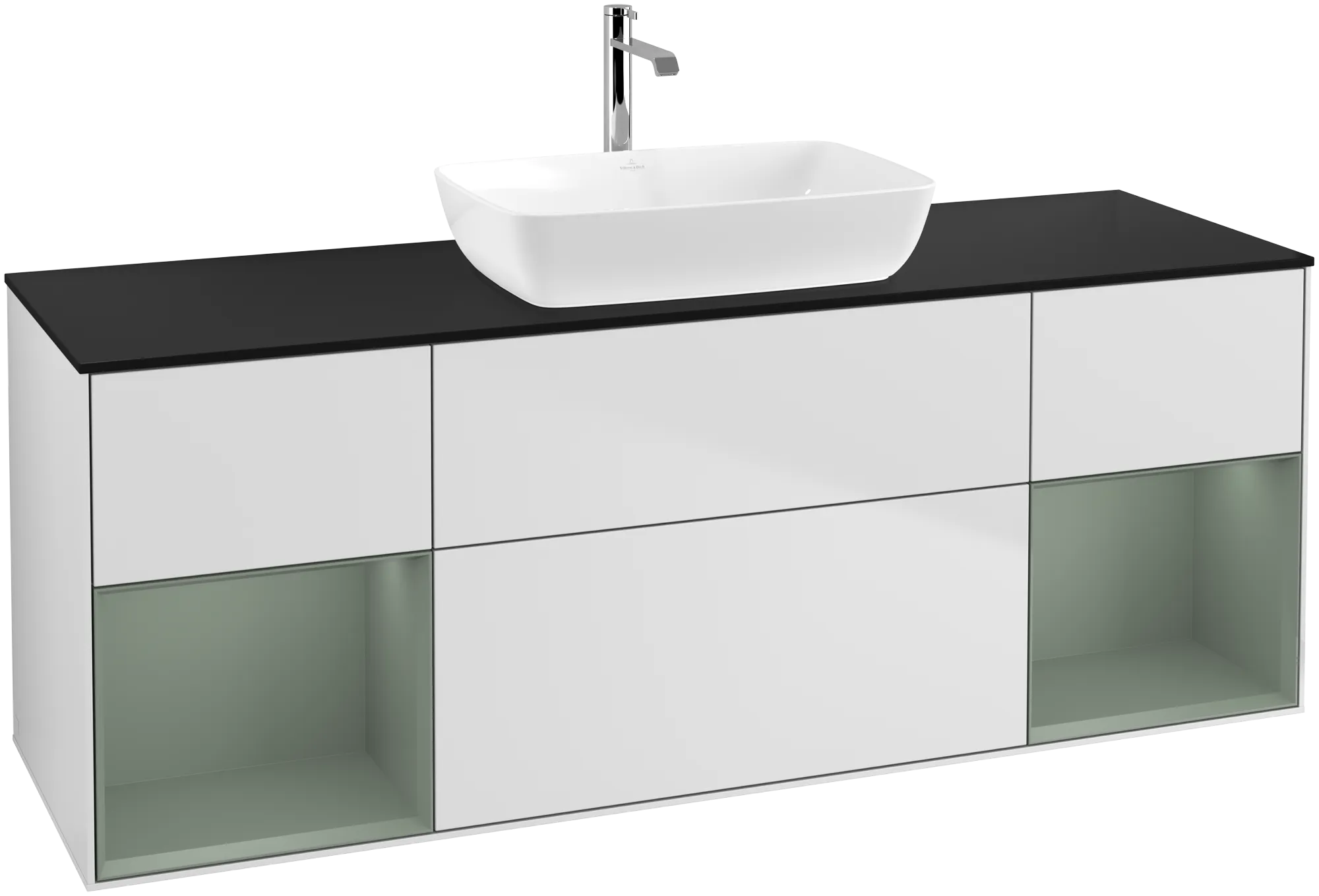 Villeroy & Boch Waschbeckenunterschrank Finion G86, 1600x603x501mm, mit Beleuchtung