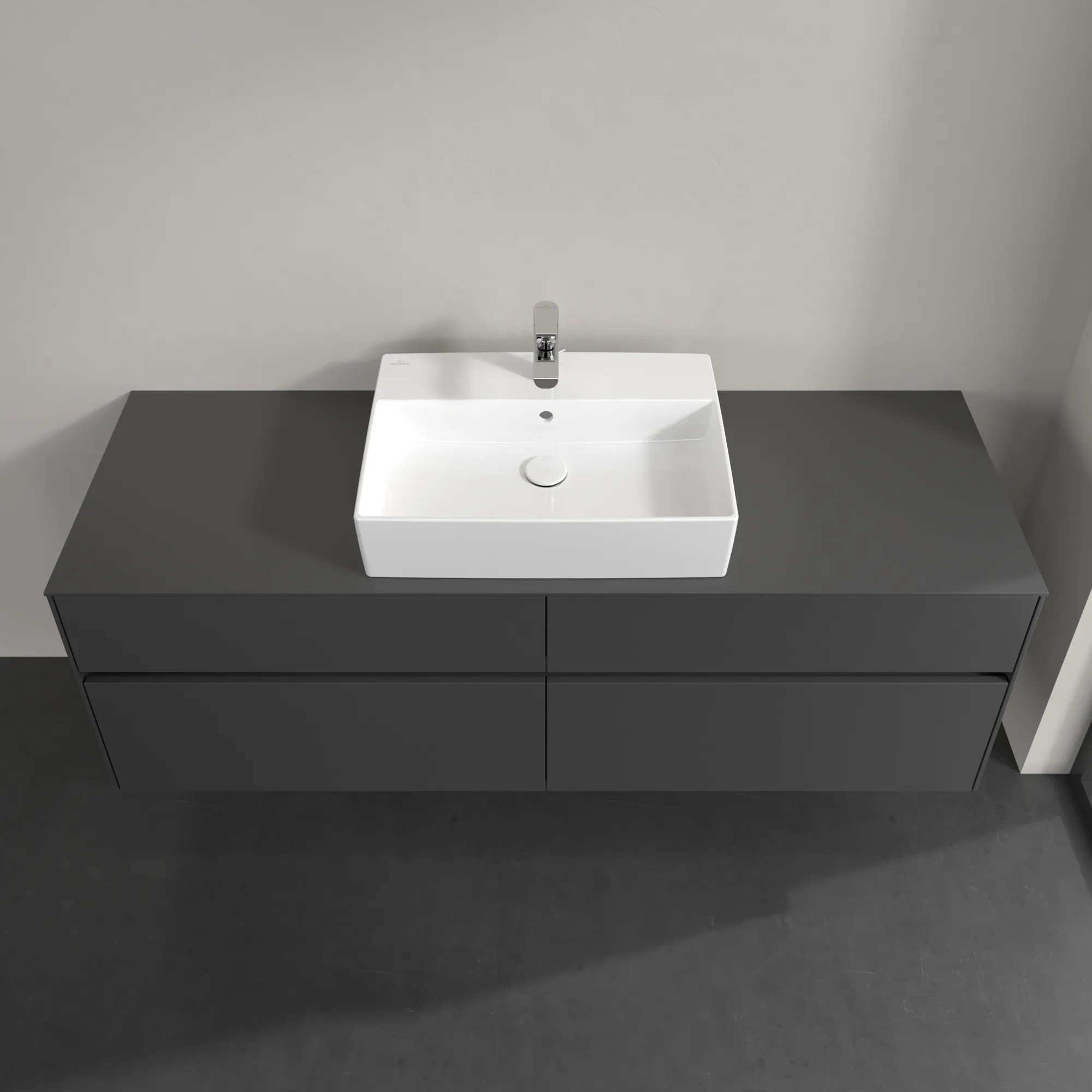 Villeroy & Boch Collaro Waschbeckenunterschrank C134B0, 1600x548x500mm, Graphite