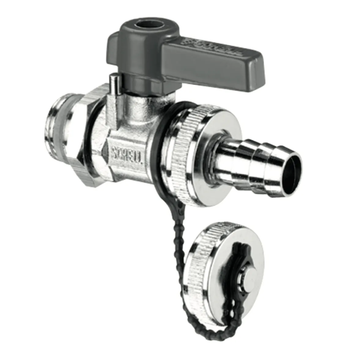 F + E-Kugelhahn mit Hebelgriff, Hebelgriff, Max. Betriebsdruck: 16 bar, DN 15 G 1/2 AG mit ASAG, Schlauchverschraubung Ø 14,5 mm (DN 20 G 3/4 AG), Messing F + E-Kugelhahn mit Hebelgriff, Hebelgriff, Max. Betriebsdruck: 16 bar, DN 15 G 1/2 AG mit ASAG, Schlauchverschraubung Ø 14,5 mm (DN 20 G 3/4 AG), Messing