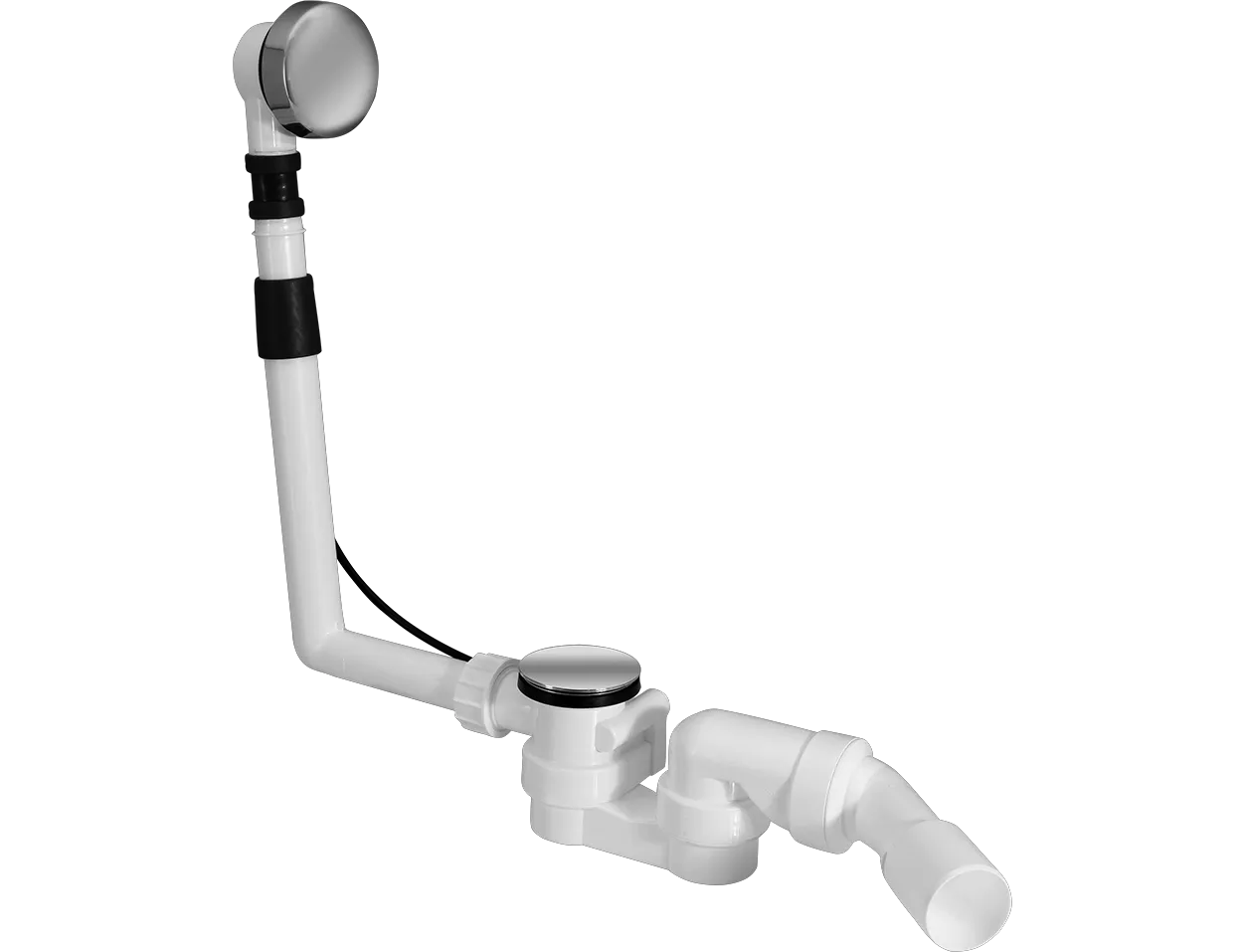 Ablaufgarnitur MW f. Normalbadewannen und tiefe Brausetassen,Abgang 40/50 mm