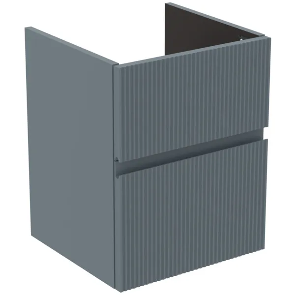 Ideal Standard Waschtischunterschrank Finesse Aschblau matt 430x402x540 mm 2 Schubladen Softclose Wandhängend Ideal Standard Waschtischunterschrank Finesse Aschblau matt 430x402x540 mm 2 Schubladen Softclose Wandhängend