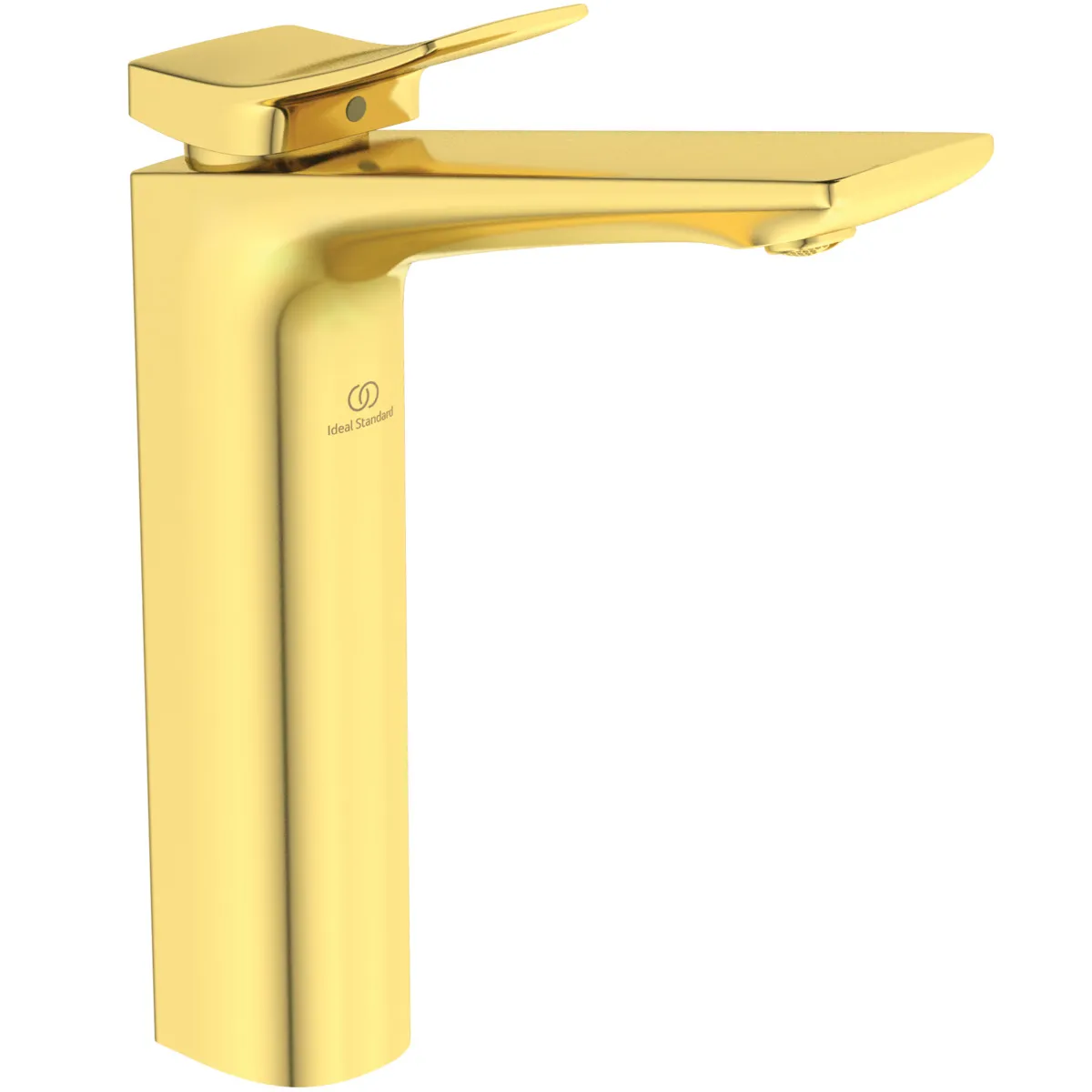 Waschtischarmatur Conca, mit verlängertem Sockel, ohne Ablaufgarnitur, Ausladung 150mm, Brushed Gold Waschtischarmatur Conca, mit verlängertem Sockel, ohne Ablaufgarnitur, Ausladung 150mm, Brushed Gold
