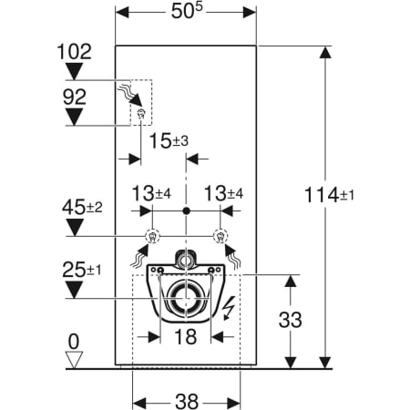 Monolith Plus Sanitärmodul für Wand-WC, 114 cm, Frontverkleidung aus Steinzeug: Steinzeug Betonoptik, Aluminium Monolith Plus Sanitärmodul für Wand-WC, 114 cm, Frontverkleidung aus Steinzeug: Steinzeug Betonoptik, Aluminium