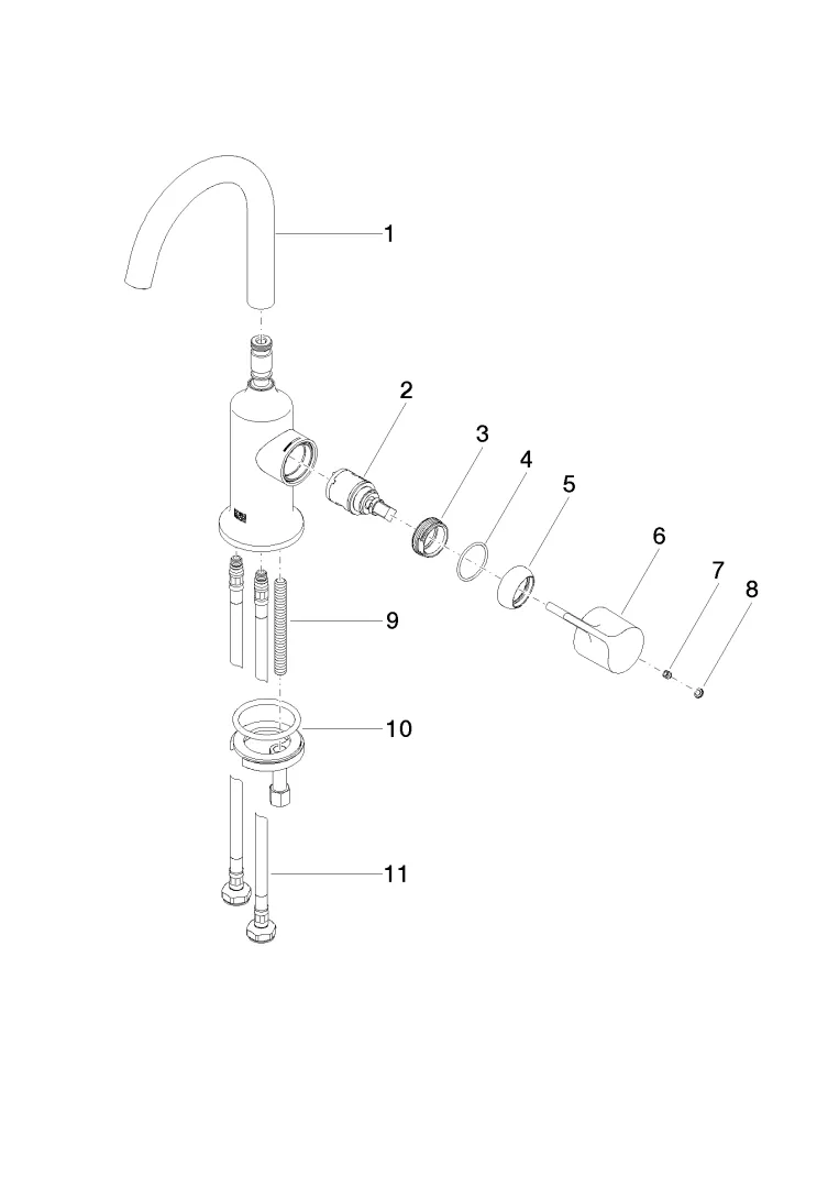 Dornbracht VAIA Waschtisch-Einhandbatterie ohne Ablaufgarnitur Chrom 33525809 Dornbracht VAIA Waschtisch-Einhandbatterie ohne Ablaufgarnitur Chrom 33525809
