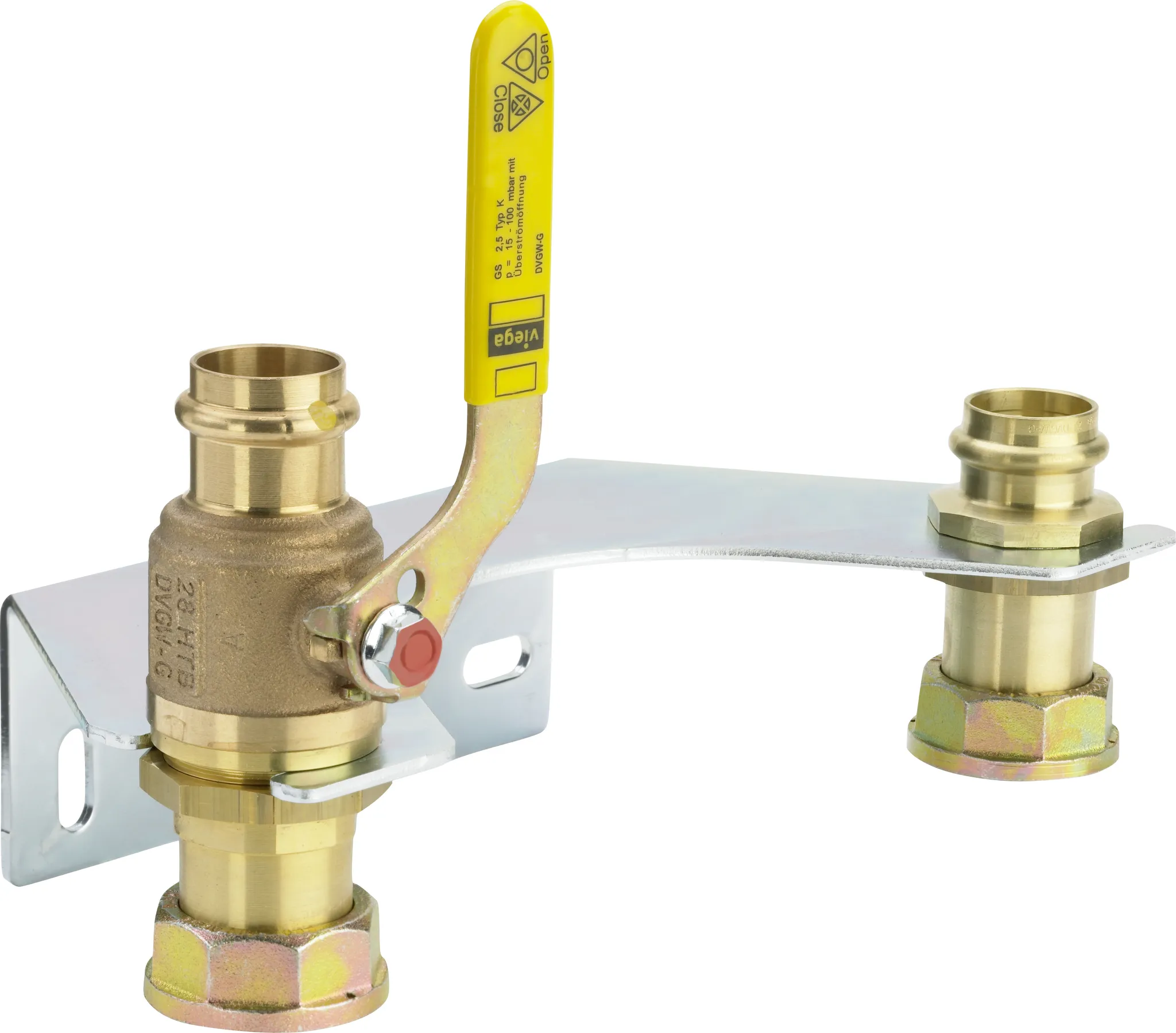 „Profipress G“ Montageeinheit für Zweistutzengaszähler 28 mm × 2,5 m³