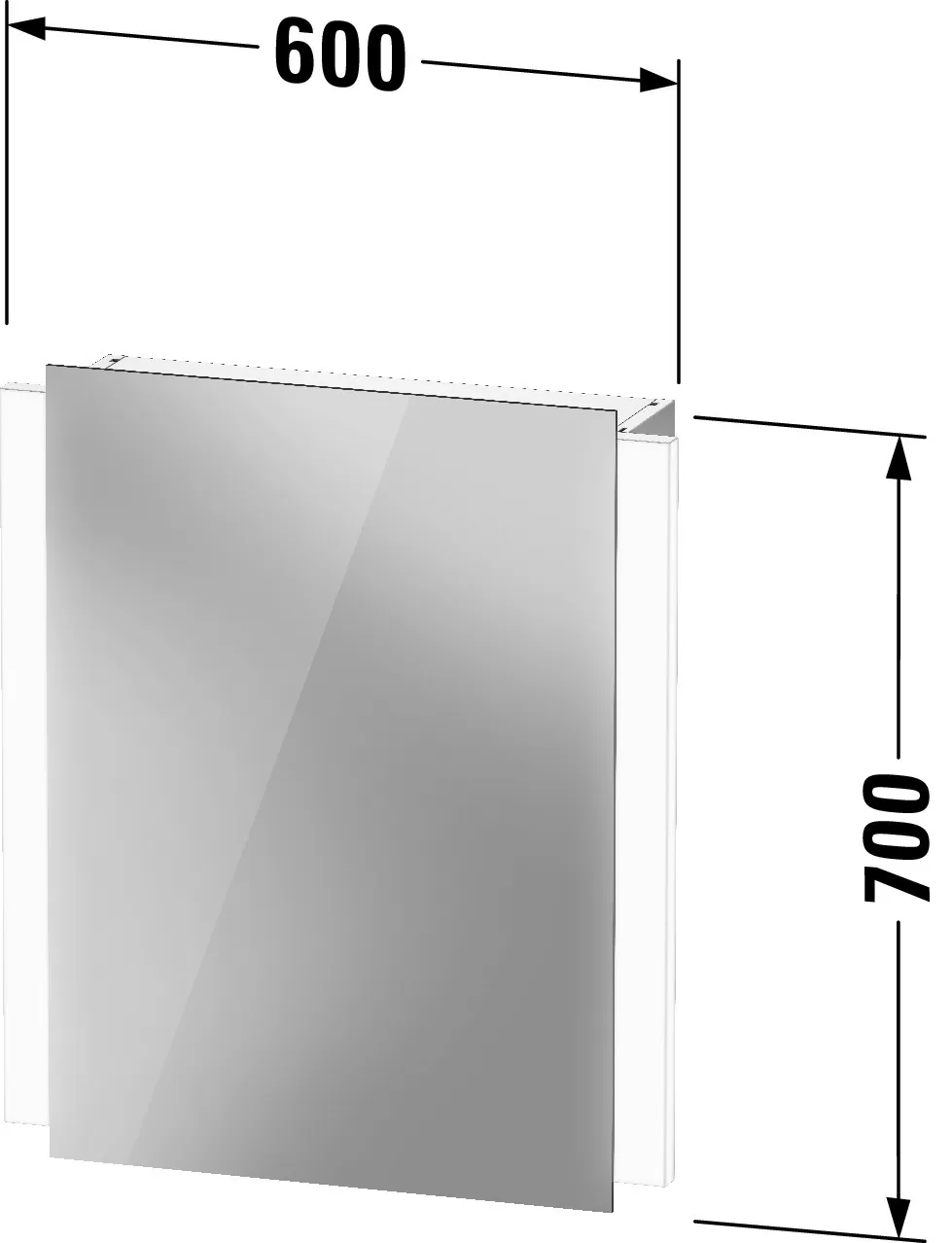 Duravit Spiegelschrank „Ketho.2“ 60 × 70 × 15,7 cm Duravit Spiegelschrank „Ketho.2“ 60 × 70 × 15,7 cm