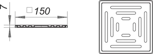 RENO-Aufsatz, 150 x 150 mm RENO-Aufsatz, 150 x 150 mm