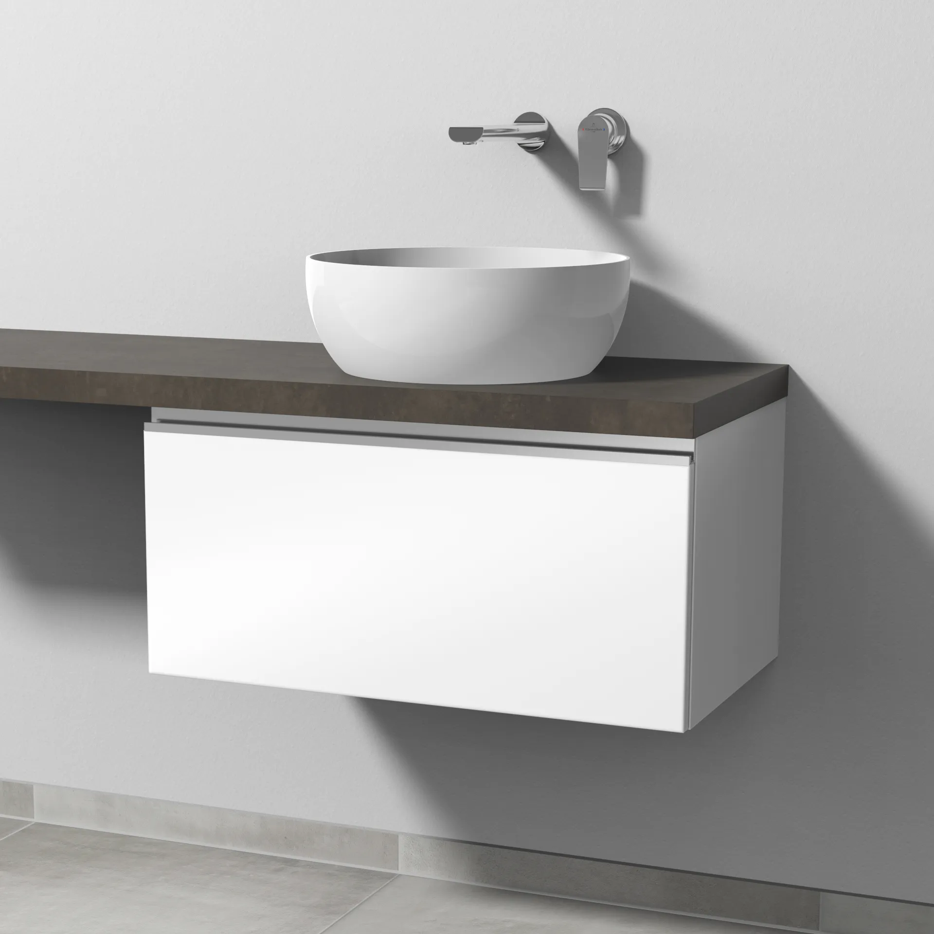 Sanipa Waschtischunterschrank „2morrow“ 700 × 340 × 420 mm in Weiß (glanz)