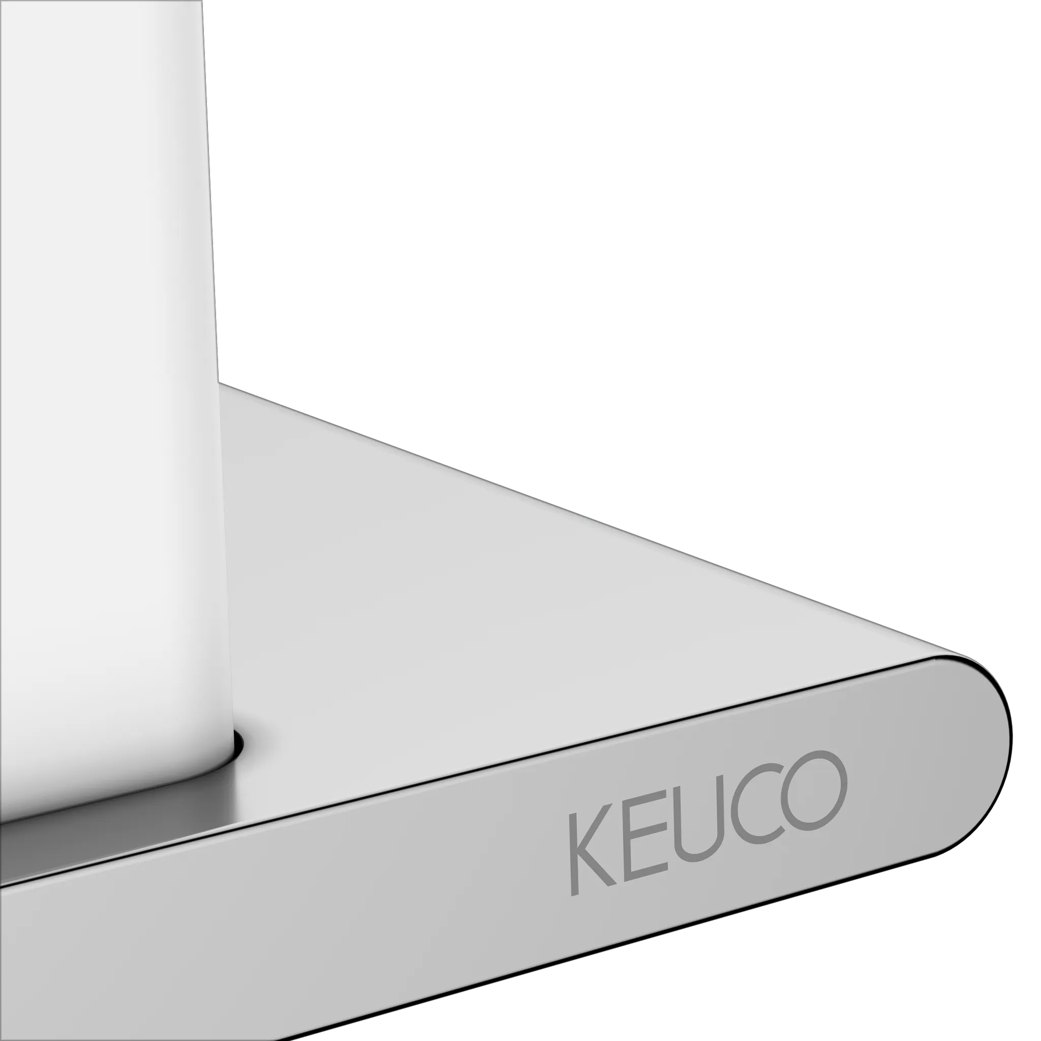 Edition 400 11559170000 Duschablage mit integriertem Glasabzieher silber-eloxiert/weiß Edition 400 11559170000 Duschablage mit integriertem Glasabzieher silber-eloxiert/weiß