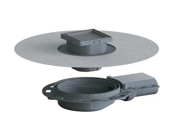 Bodenablauf DallDrain Ind. Plan OM, DN 40, 100 x 100 mm