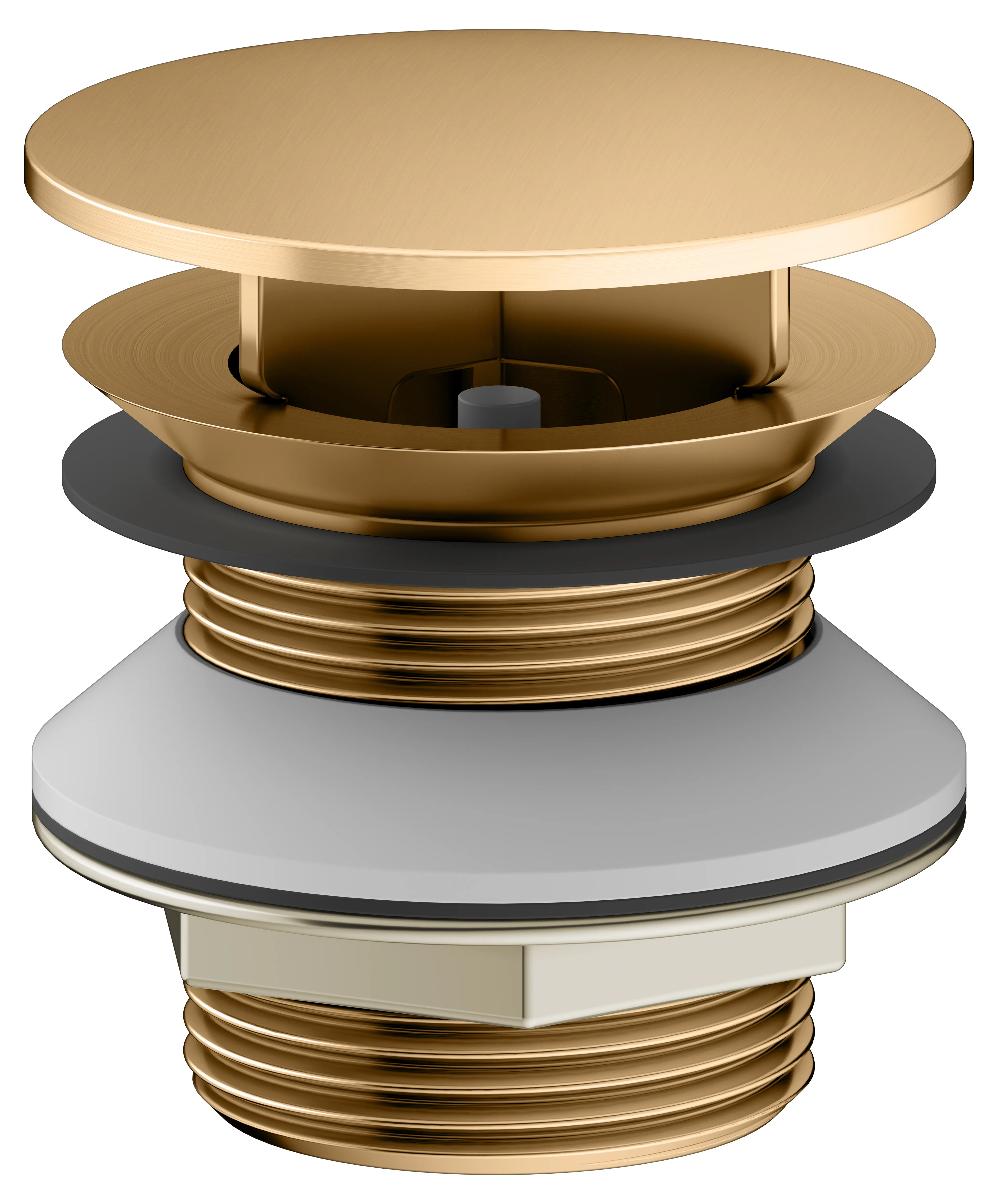 Armaturenzubehör Schaftventil G 1 1/4 Messing gebürstet Armaturenzubehör Schaftventil G 1 1/4 Messing gebürstet