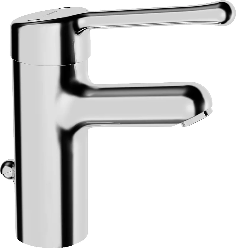 HansaMEDIPRO Waschtischarmatur Hansamedipro EHM WT-Batt. 0161 CU-Rohr Zugst.Ablgarn. Bed.he. lang