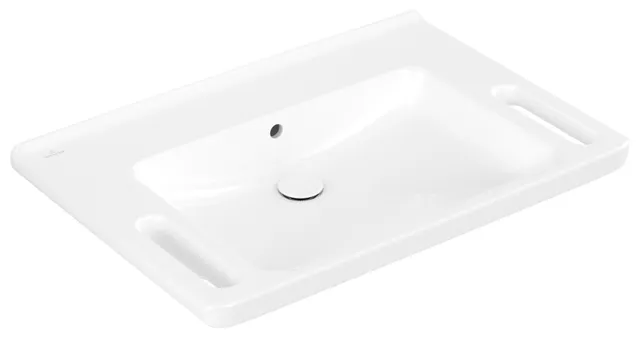 Villeroy & Boch Wandwaschtisch „ViCare“ 800 × 550 × 180 mm, ohne Hahnlochbohrung in Weiß Alpin Villeroy & Boch Wandwaschtisch „ViCare“ 800 × 550 × 180 mm, ohne Hahnlochbohrung in Weiß Alpin