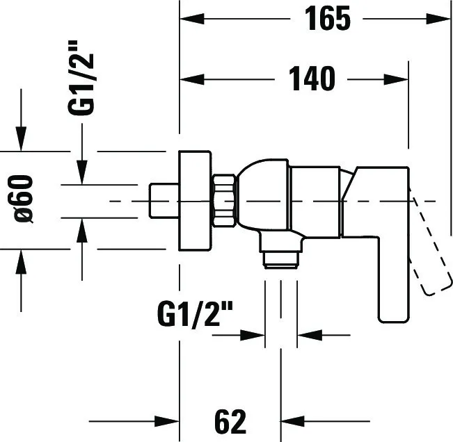 Einhand-Duscharmatur „D-Neo“ in Chrom Einhand-Duscharmatur „D-Neo“ in Chrom