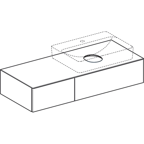 Geberit Waschtischunterschrank „Variform“ 120 × 23,5 × 51 cm