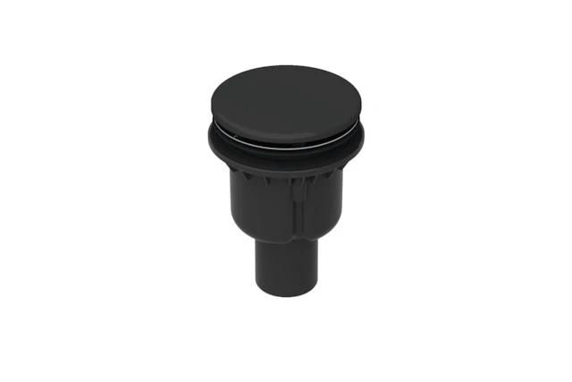 Bette Ablaufgarnitur BetteDown DW, Ab- und Überlauf, schwarz, 0,6 l/s, 80 mm Aufbauhöhe, 270x155x110 mm, Kunststoff