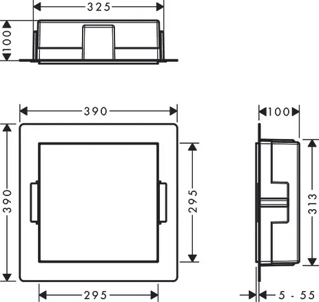 XtraStoris Minimalistic Wandnische mit offen.Rahmen 300 x 300 x 100 mm MSW XtraStoris Minimalistic Wandnische mit offen.Rahmen 300 x 300 x 100 mm MSW
