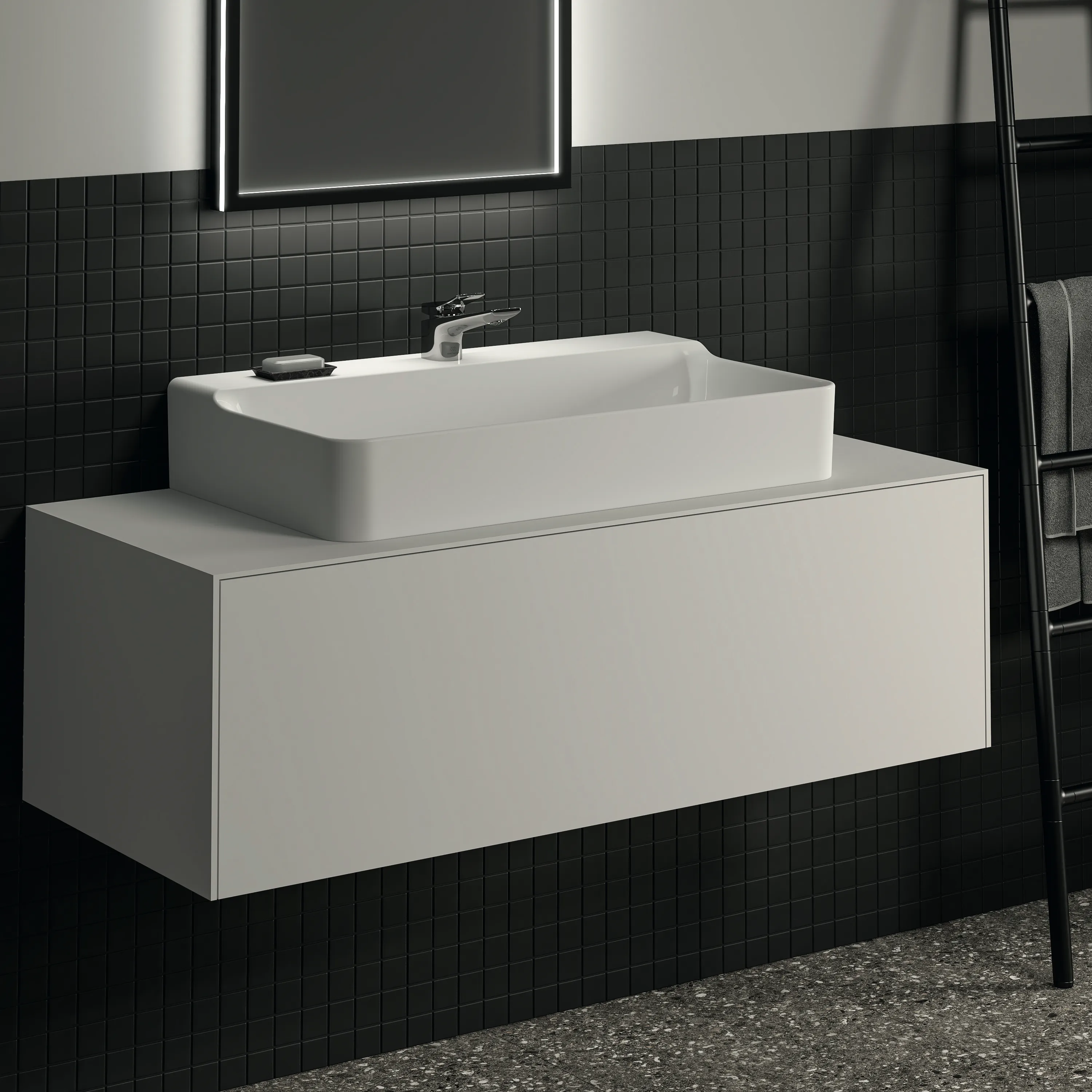 Ideal Standard Waschtischunterschrank „Conca“ 120,2 × 37 × 50,5 cm Weiß matt lackiert