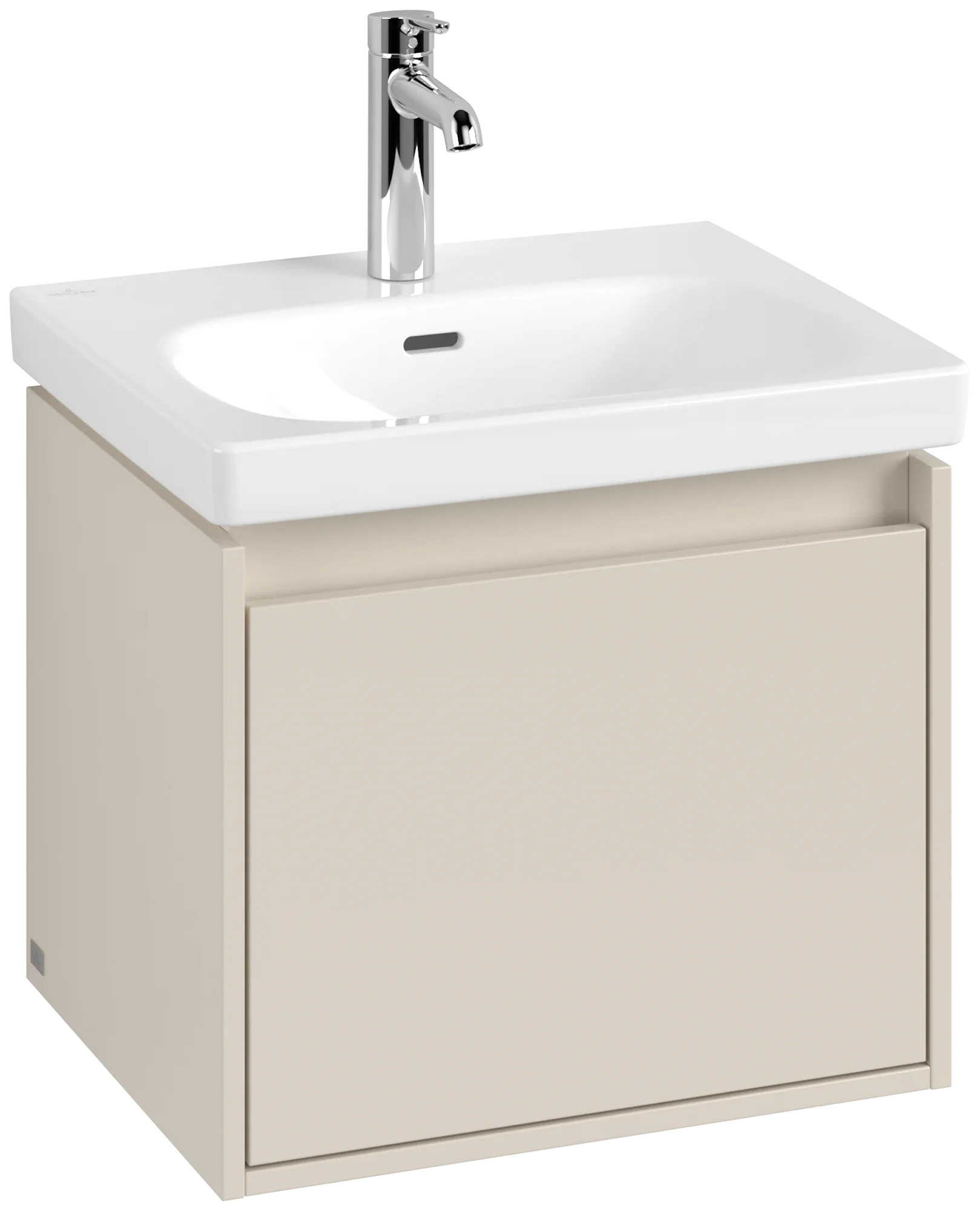 Villeroy & Boch Waschbeckenunterschrank Skyla, Cashmere Grey, 522x436x424 mm, 1 Auszug mit Antirutsch-Boden, mittige Wanneneinbauposition, Wandmontage