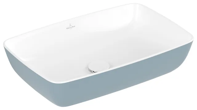 Villeroy & Boch Aufsatzwaschtisch aus TitanCeram „Artis“ 580 × 385 × 130 mm in Frozen