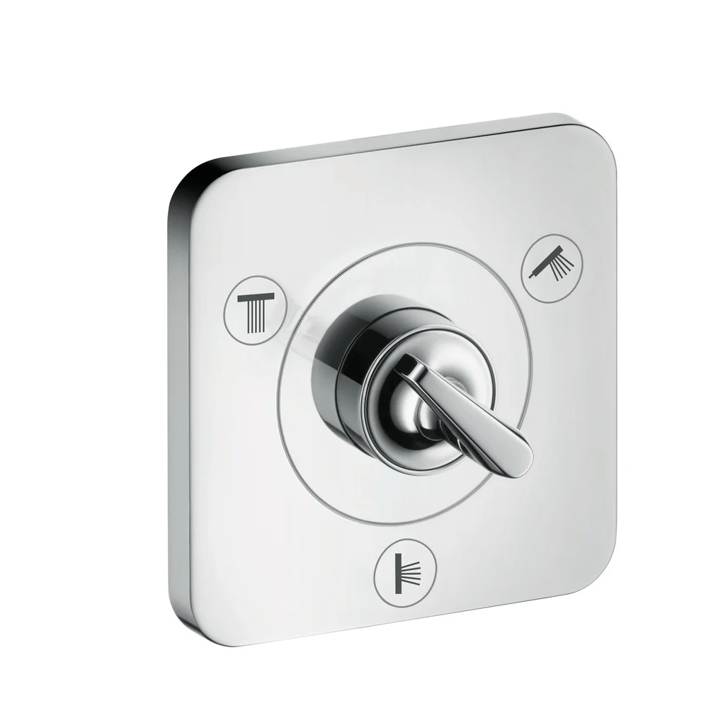 Hansgrohe Ab- und Umstellventil Trio - Grundkörper universal für Unterputzmontage, gleichzeitige Nutzung von 2 Verbrauchern