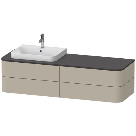 Duravit Waschtischunterschrank wandhängend „Happy D.2 Plus“ 160 × 40,8 × 55 cm