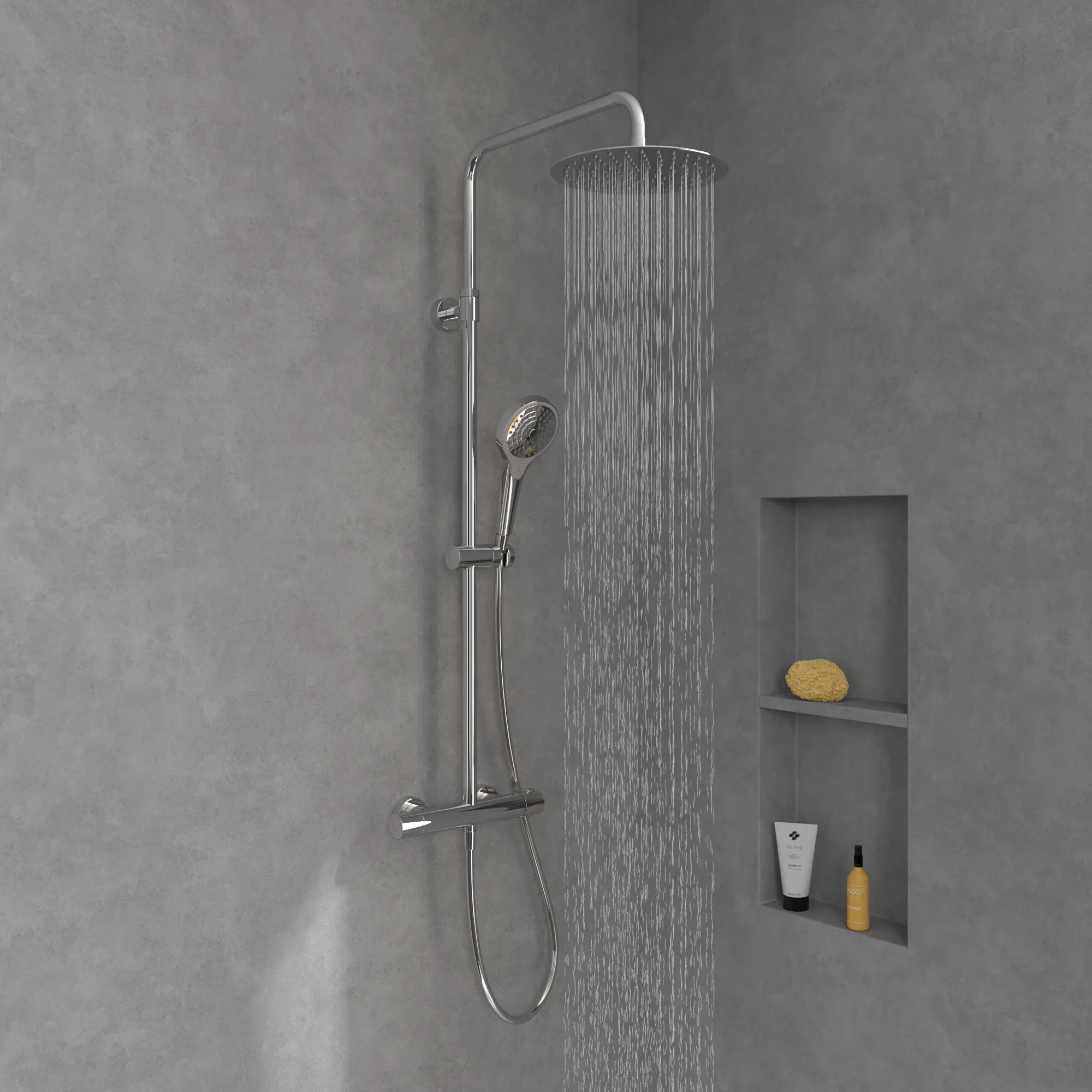 Gleitstangekombination „Verve Showers“, Befestigung verdeckt 47,2 cm