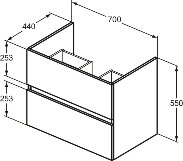 Möbelpaket Eurovit+ mit Waschtisch 71cm Weiß und Unterschrank 70cm 2 Auszüge Hochglanz grau lackiert Möbelpaket Eurovit+ mit Waschtisch 71cm Weiß und Unterschrank 70cm 2 Auszüge Hochglanz grau lackiert