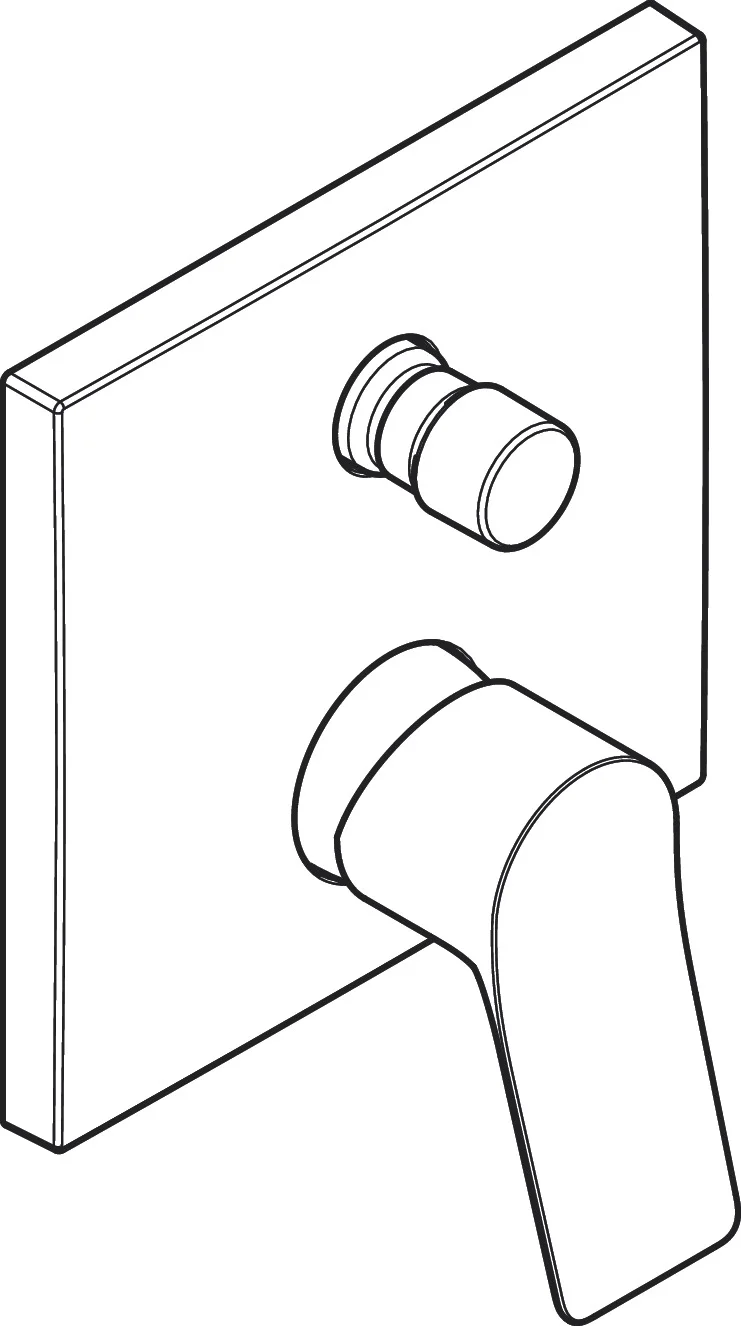 Hansgrohe Vivenis Wannenmischer Unterputz, F-Set m. Sicherungskombi., mattweiß