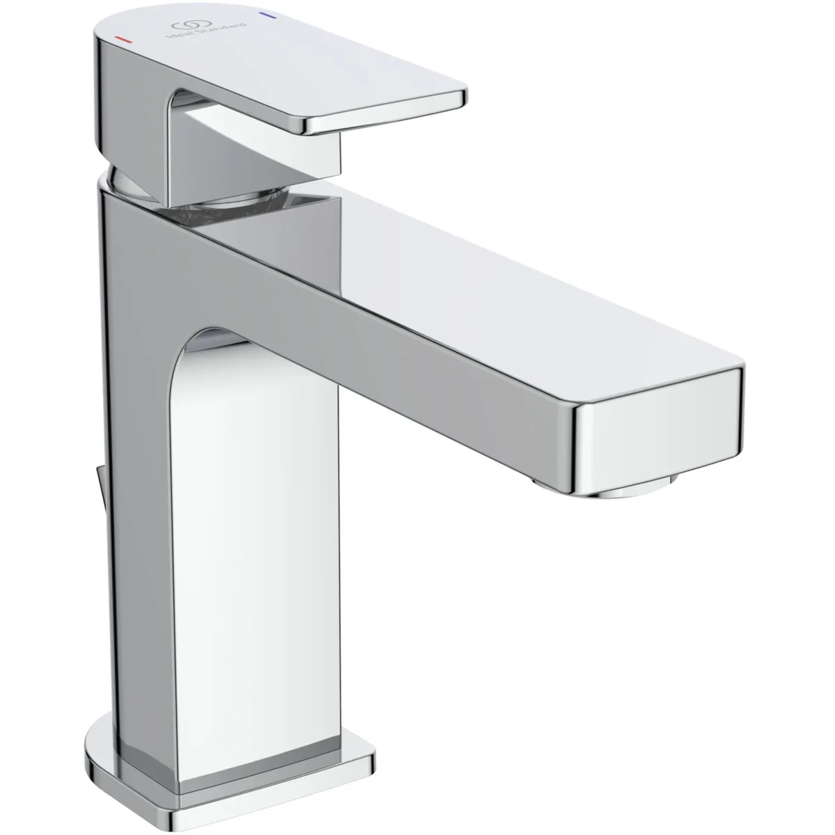 Waschtischarmatur Edge, Slim, 5 l/min., mit Ablaufgarnitur, Ausladung 120mm, Chrom Waschtischarmatur Edge, Slim, 5 l/min., mit Ablaufgarnitur, Ausladung 120mm, Chrom