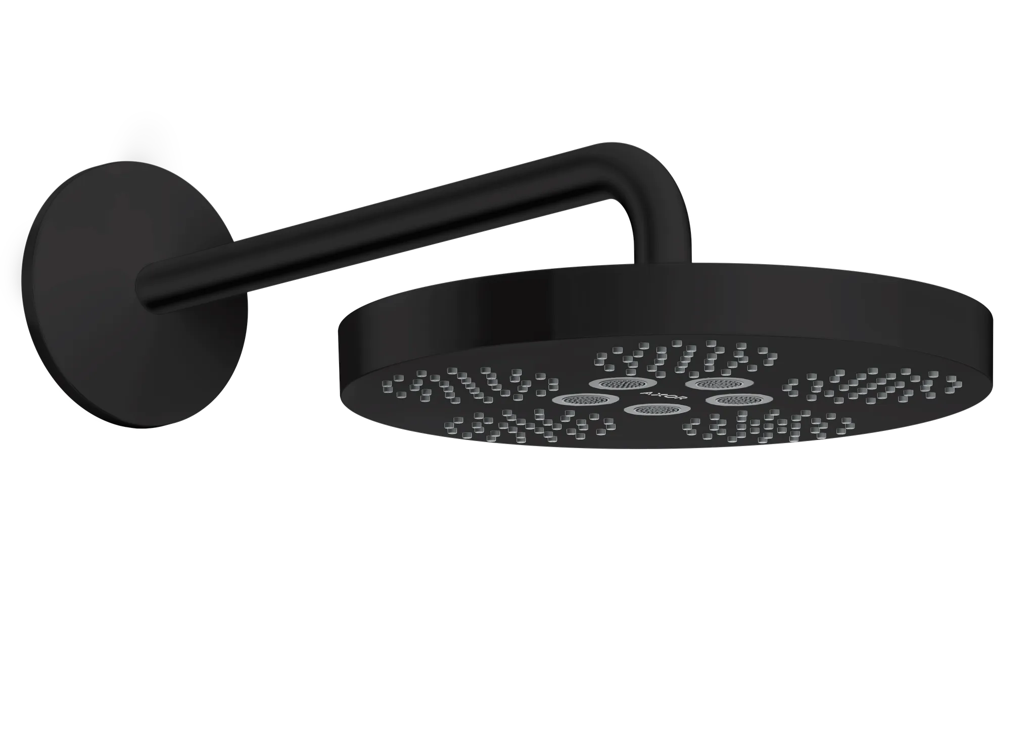 Hansgrohe AXOR One Kopfbrause 280 1jet mit Brausearm, Mattschwarz Hansgrohe AXOR One Kopfbrause 280 1jet mit Brausearm, Mattschwarz