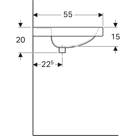 Wandwaschtisch mit Ablagefläche „Preciosa“, rechteckig 80 × 55 cm in weiß alpin Wandwaschtisch mit Ablagefläche „Preciosa“, rechteckig 80 × 55 cm in weiß alpin