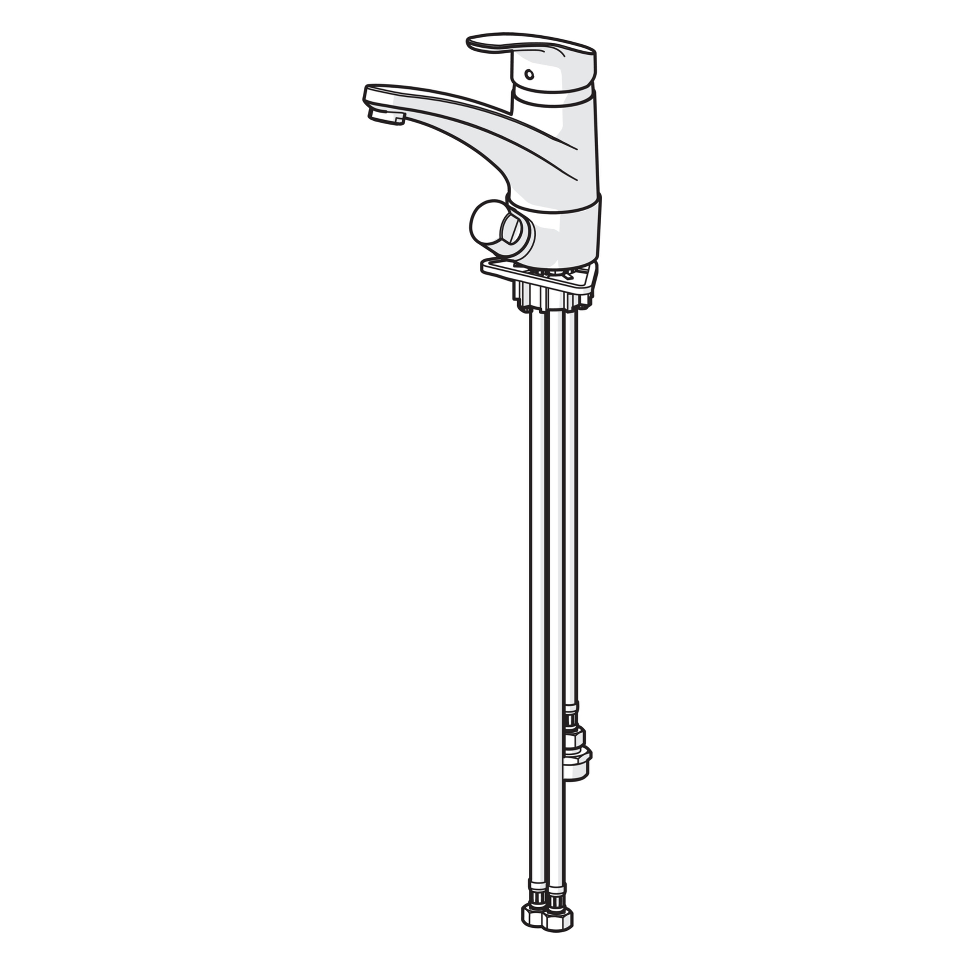 Hansa Einhand-Küchenarmatur „Mix“ Ausladung 203 mm in chrom Hansa Einhand-Küchenarmatur „Mix“ Ausladung 203 mm in chrom