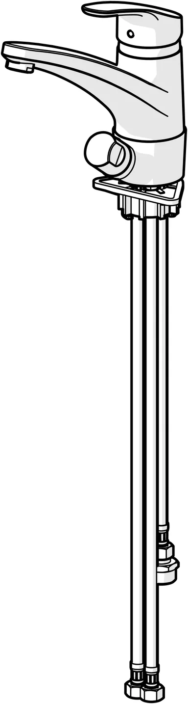HansaMIX Einhebelmischer Küchenarmatur Chrom DN15 203mm