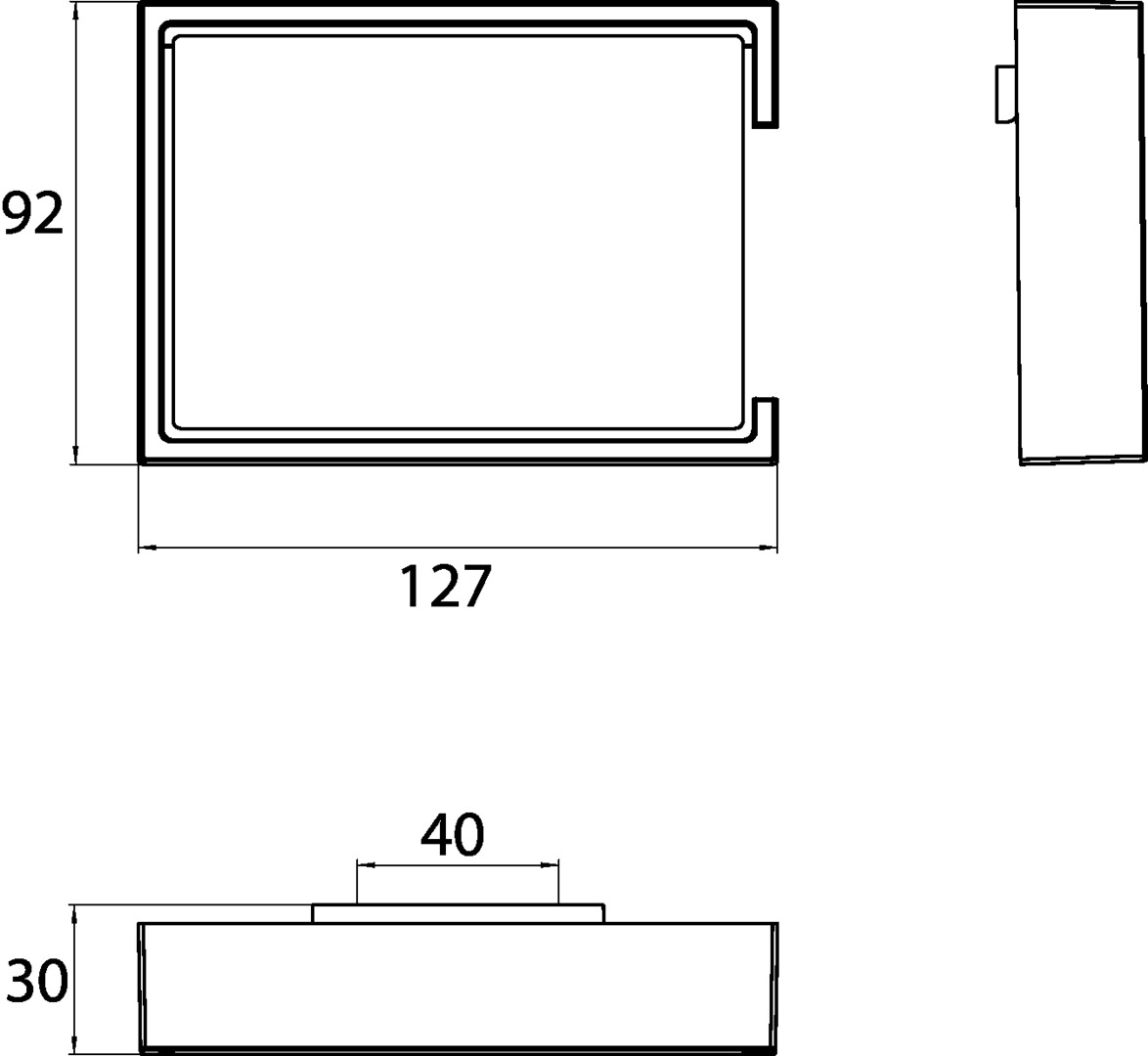 liaison Papierhalter mit Deckel chrom