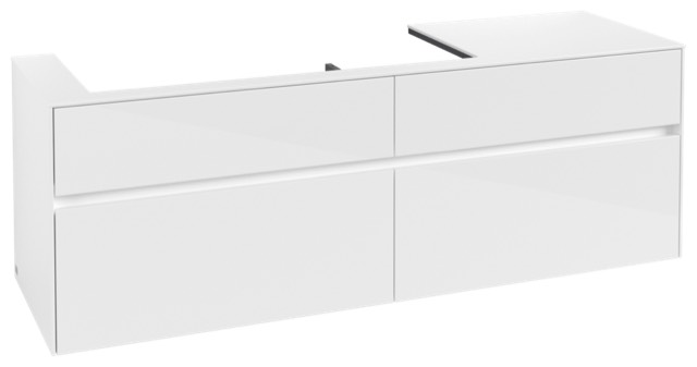 Villeroy & Boch Waschtischunterschrank „Collaro“ für Schrankwaschtisch 160 × 54,8 × 50 cm Waschbecken links, links