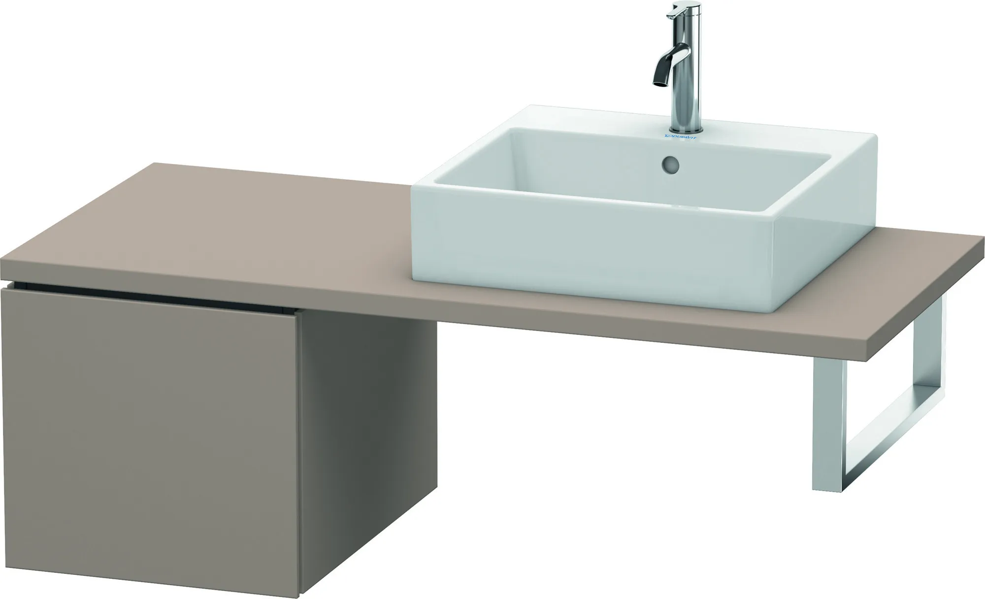 Duravit Unterschrank für Konsole „L-Cube“ 42 × 40 × 54,7 cm Basalt Matt Duravit Unterschrank für Konsole „L-Cube“ 42 × 40 × 54,7 cm Basalt Matt