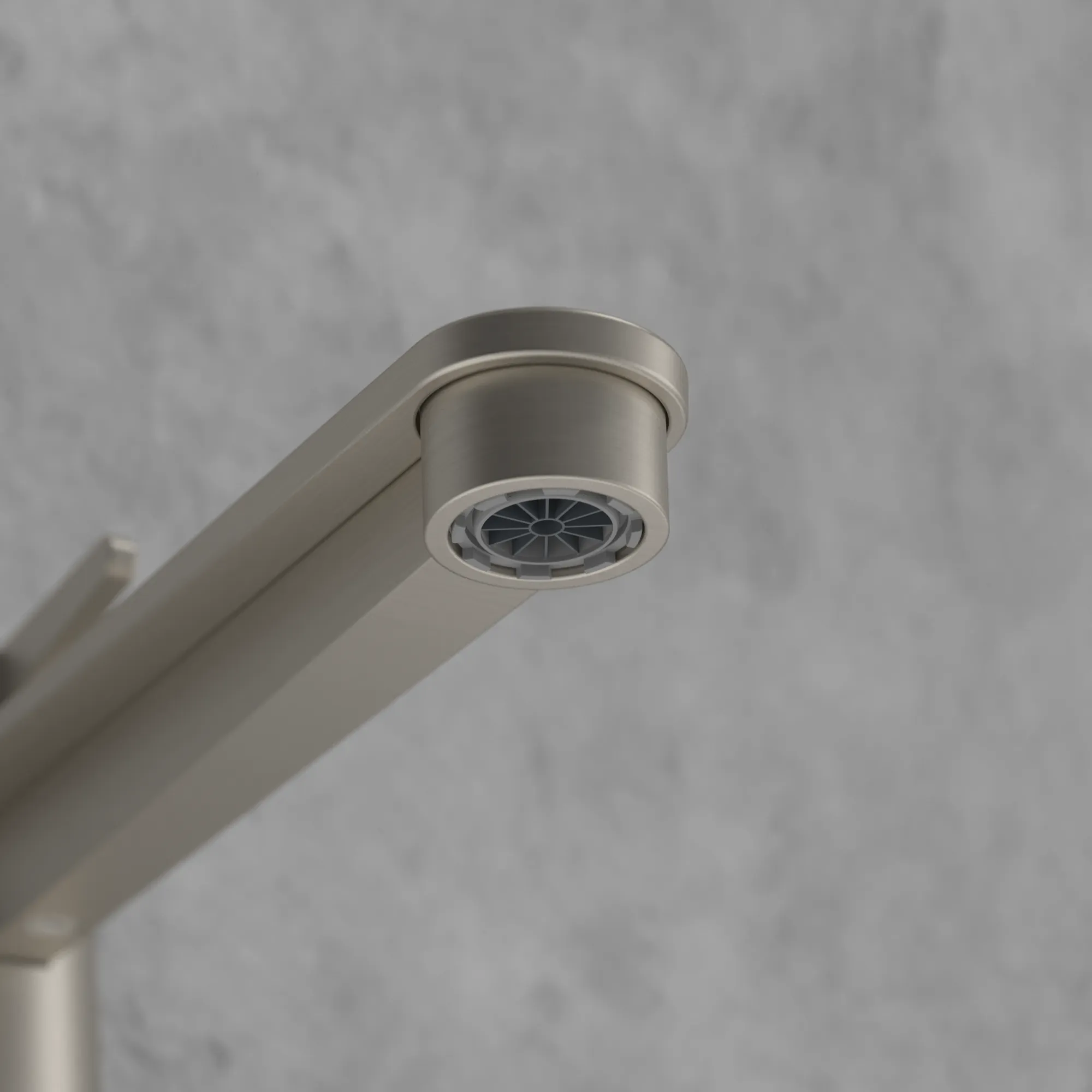 Einhand-Waschtischarmatur „Conum“ 21,5 cm Ausladung 179 mm in Brushed Nickel Matt Einhand-Waschtischarmatur „Conum“ 21,5 cm Ausladung 179 mm in Brushed Nickel Matt