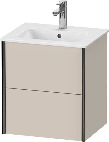 Duravit Waschtischunterschrank wandhängend „XViu“ 51 × 56 × 42 cm in Taupe Supermatt