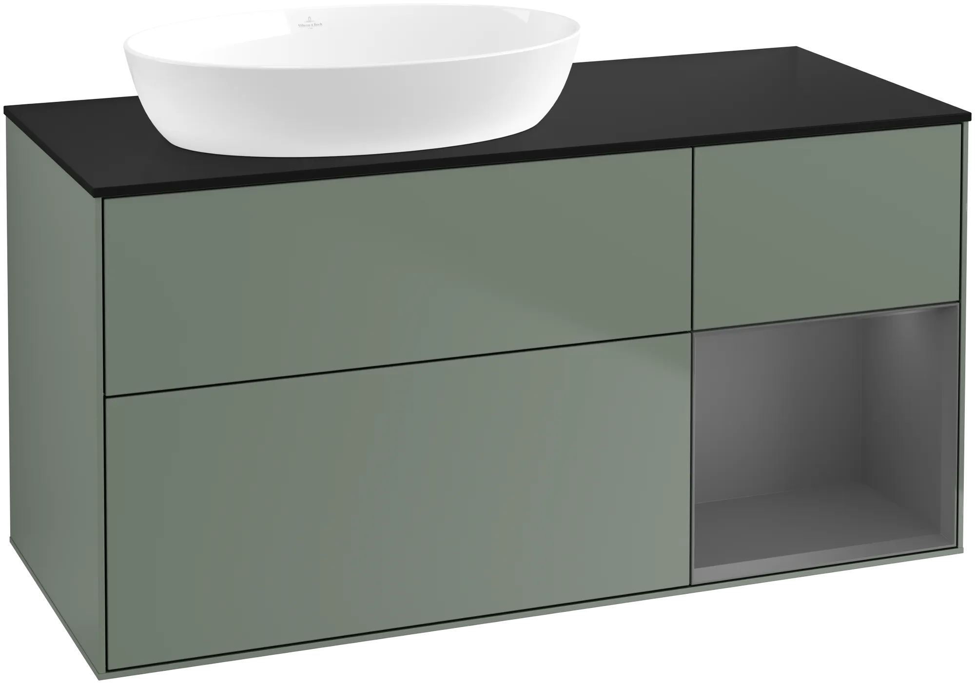 Villeroy & Boch Finion Waschbeckenunterschrank GA5 1200x603x501mm Olive Matt/Lacquer