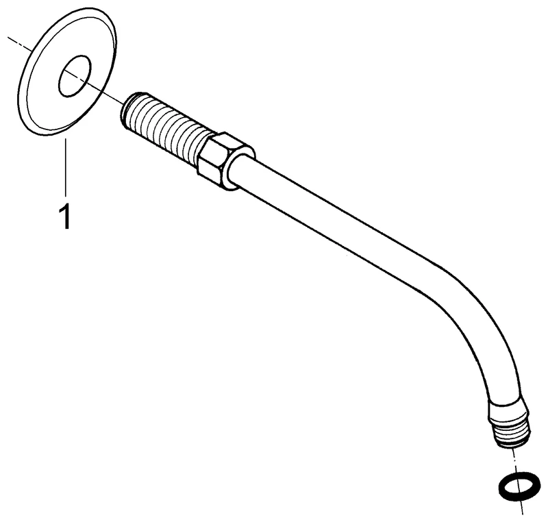 Brausearm Relexa 27406, 218 mm, Anschlussgewinde 1/2'', chrom