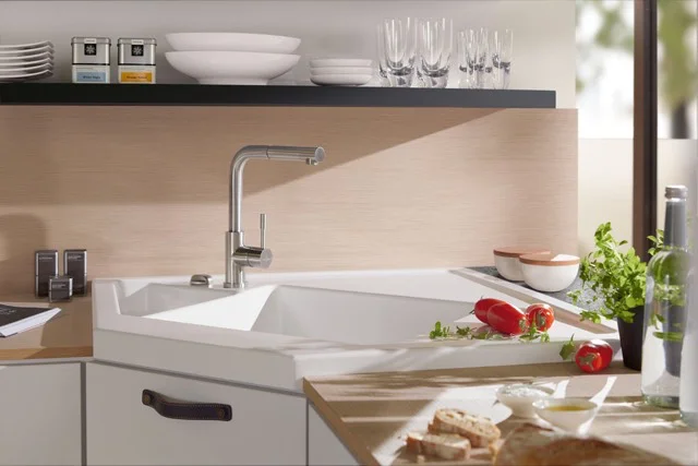 Villeroy & Boch Steel Shower Niederdruck Küchenarmatur 45x275mm