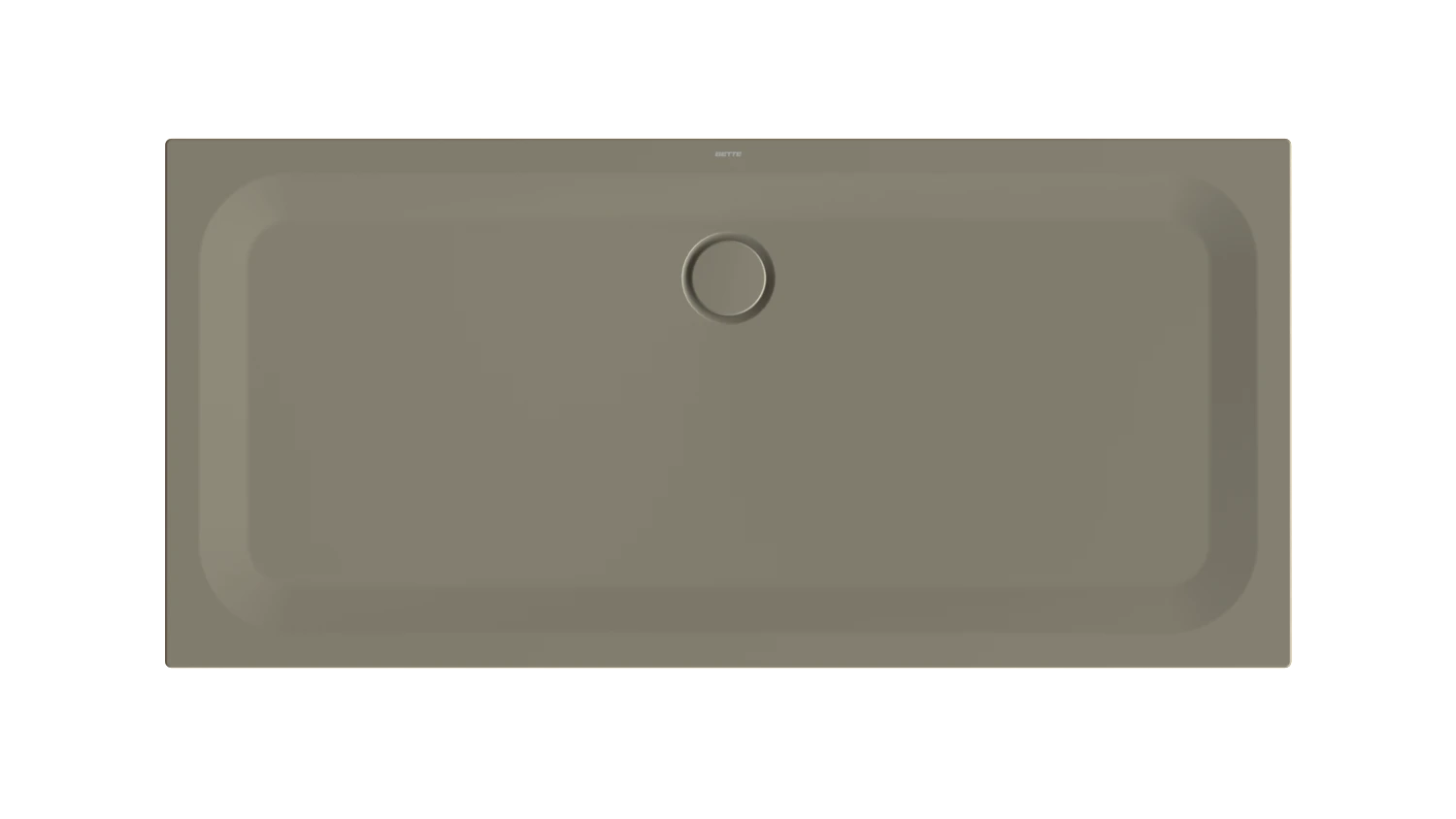 Bette rechteck Duschwanne „BetteUltra“ 1700 × 800 mm ohne Oberflächenbeschichtung, mit BetteGlasur Plus, ohne Wannenträger, in Graphite