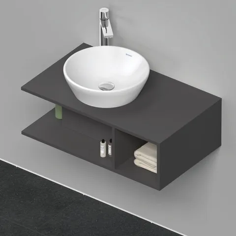 Duravit Waschtischunterschrank wandhängend „D-Neo“ 80 × 26 × 48 cm Graphit Matt Duravit Waschtischunterschrank wandhängend „D-Neo“ 80 × 26 × 48 cm Graphit Matt