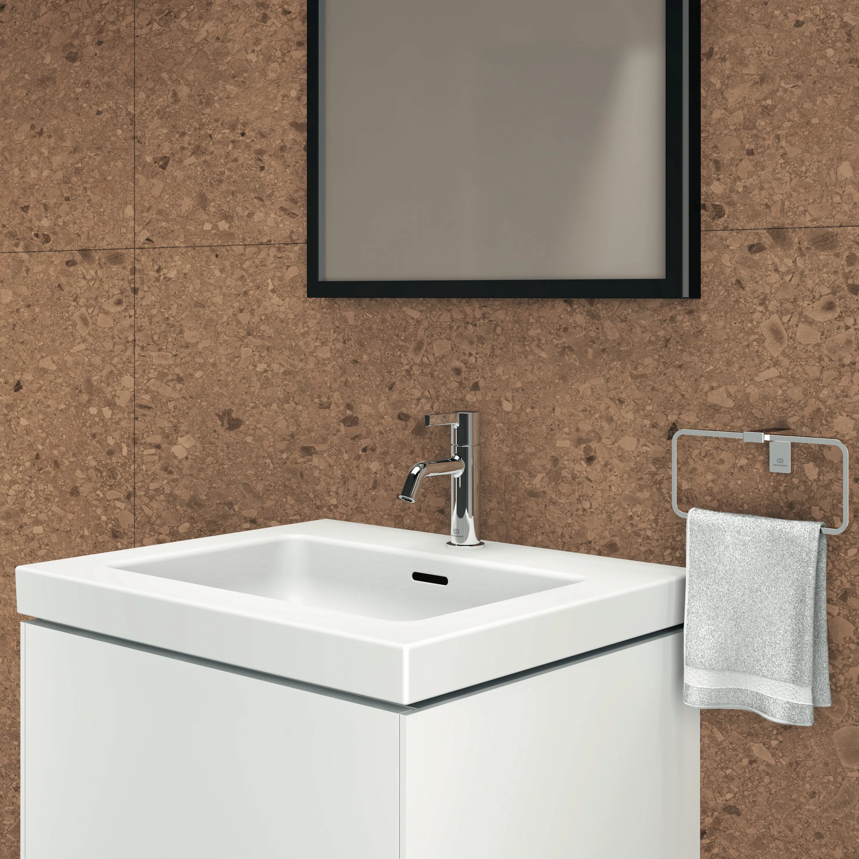 Ideal Standard Möbelwaschtisch Extra 1 Hahnloch mit Überlauf Weiß 610x510x150mm Ideal Standard Möbelwaschtisch Extra 1 Hahnloch mit Überlauf Weiß 610x510x150mm