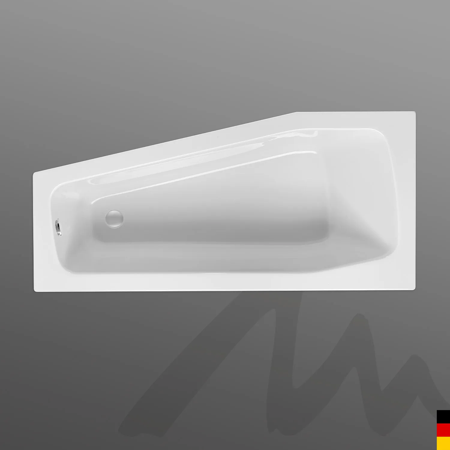 Mauersberger globosa Acryl-Badewanne Kompaktform globosa 170/75 rechts, weiß Mauersberger globosa Acryl-Badewanne Kompaktform globosa 170/75 rechts, weiß