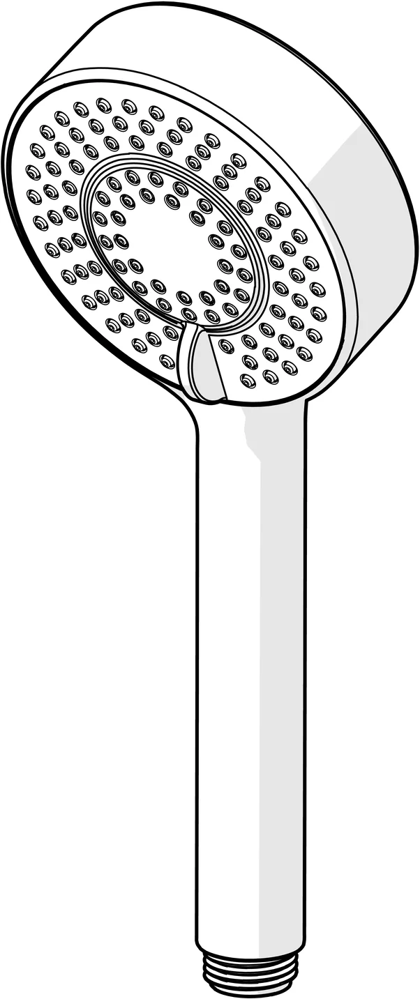 HansaBASICJET Handbrause HansaBASICJET 4463 3-strahlig Matt-Schwarz