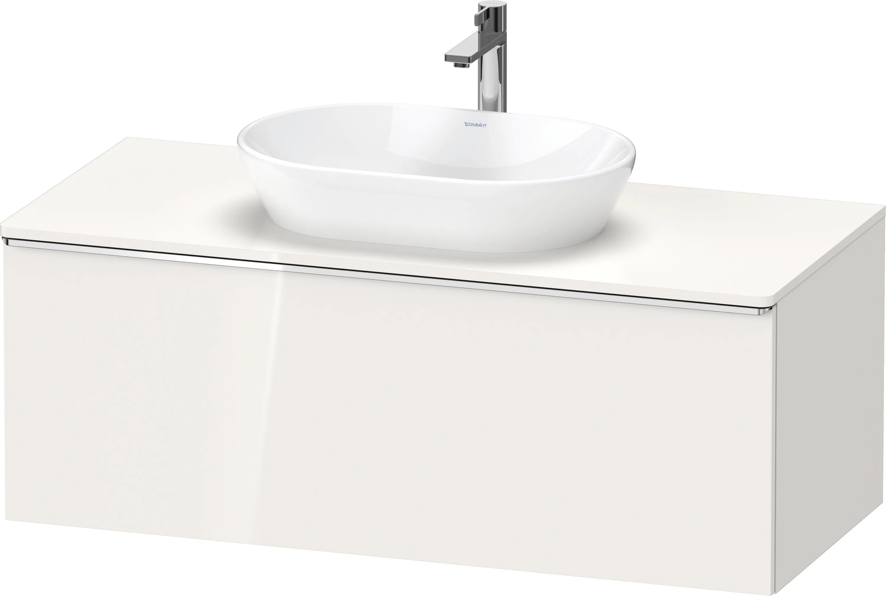 Duravit Waschtischunterschrank wandhängend „D-Neo“ 120 × 45,9 × 55 cm Weiß Hochglanz